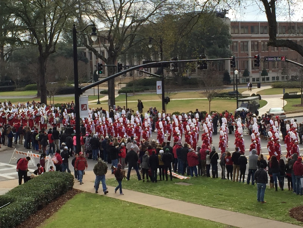 Parade as viewed from 2nd floor Gorgas hall